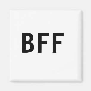 Enkel, minimal BFF-familj med bästa möjliga vänner Magnet