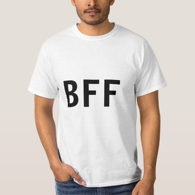 Enkel, minimal BFF-familj med bästa möjliga vänner T Shirt (Framsida)