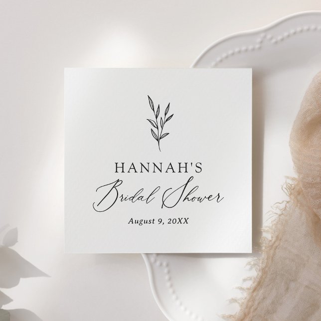 Enkel minimal botanisk Möhippa Pappersservett (Skapare uppladdad)