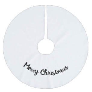 enkel minimal christmas lägga till din fototextbr julgransmatta borstad polyester