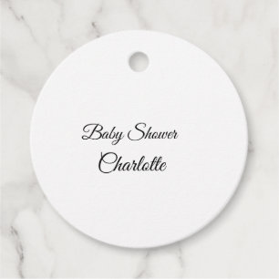 ENKEL MINIMAL.CUTE TILLÄGG NAMN BABY baby shower F Gåvor Etiketter