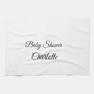 ENKEL MINIMAL.CUTE TILLÄGG NAMN BABY baby shower F Kökshandduk