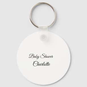 ENKEL MINIMAL.CUTE TILLÄGG NAMN BABY baby shower F Nyckelring