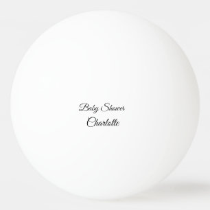 ENKEL MINIMAL.CUTE TILLÄGG NAMN BABY baby shower F Pingisboll