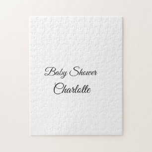 ENKEL MINIMAL.CUTE TILLÄGG NAMN BABY baby shower F Pussel