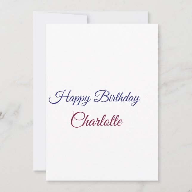 ENKEL MINIMAL.CUTIE LÄGG TILL NAMN BABY födelsedag Inbjudningar (Framsida)