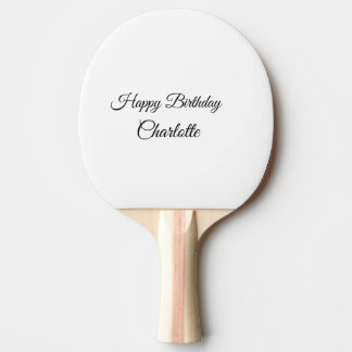 ENKEL MINIMAL.CUTIE LÄGG TILL NAMN BABY grattis på Pingisracket
