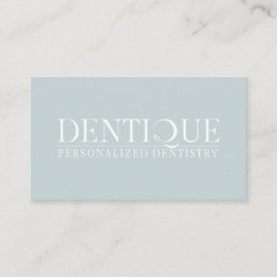 Enkel, minimal Dusky Soft Blue-Professionell för L Visitkort