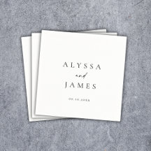 Enkel minimal Elegant bröllop