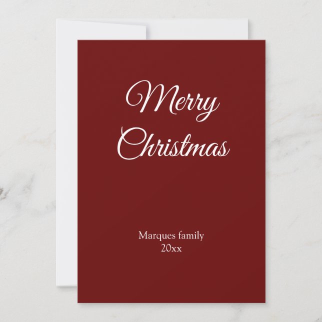 Enkel minimal elegant lägg till din christmas-bild (Framsida)