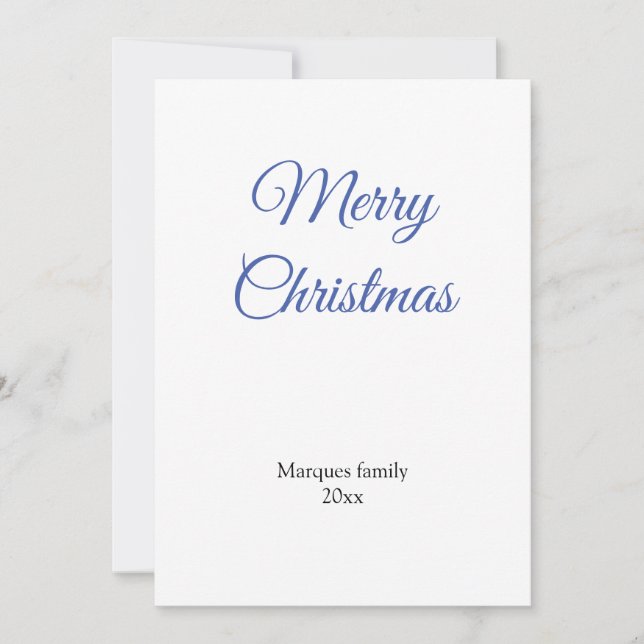 Enkel minimal elegant lägg till din christmas-bild (Framsida)