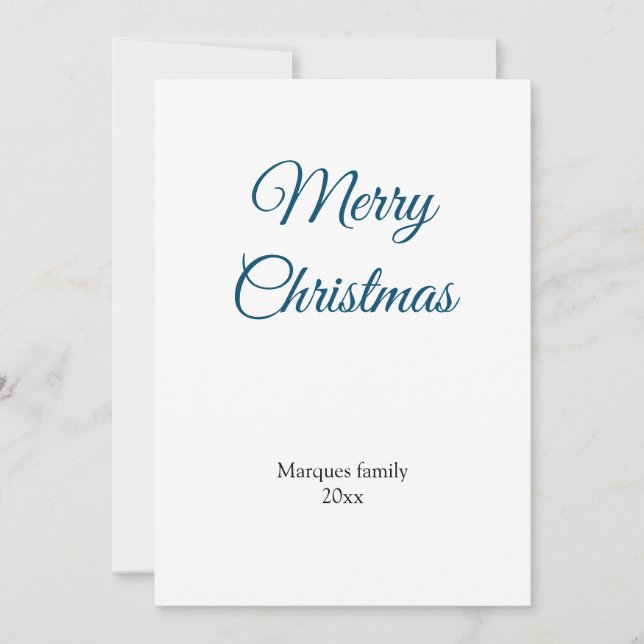 Enkel minimal elegant lägg till din christmas-bild (Framsida)