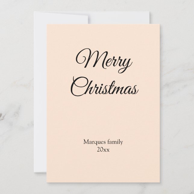 Enkel minimal elegant lägg till din christmas-bild (Framsida)