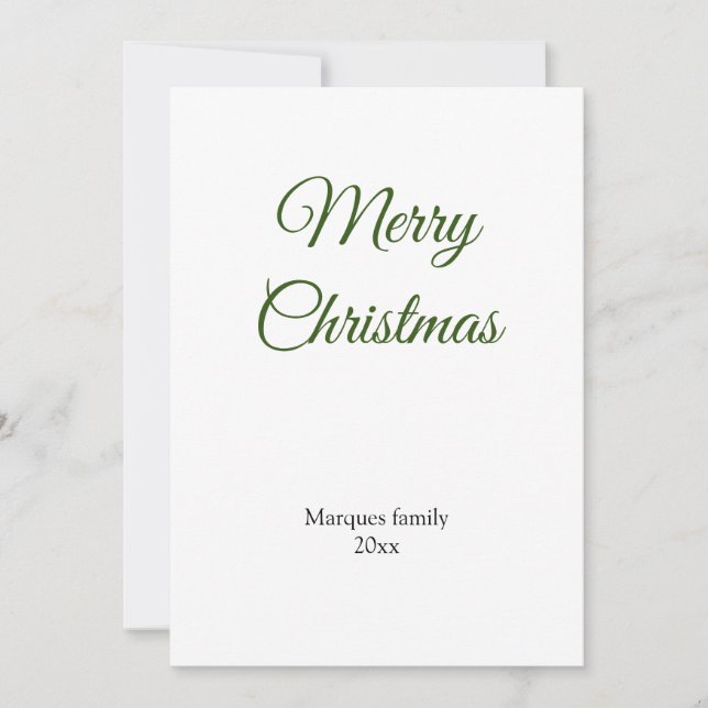 Enkel minimal elegant lägg till din christmas-bild (Framsida)