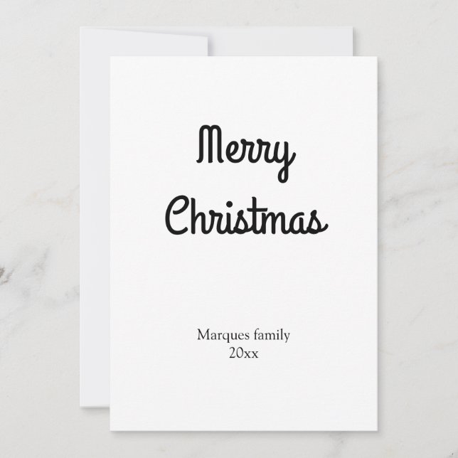 Enkel minimal elegant lägg till din christmas-bild (Framsida)