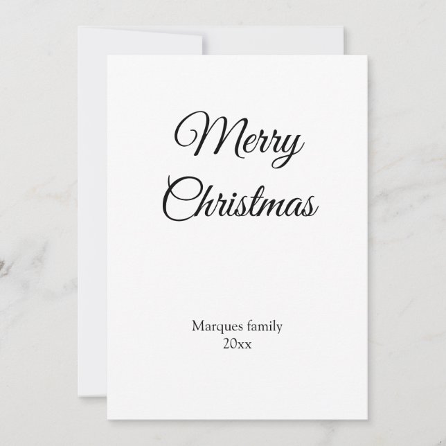 Enkel minimal elegant lägg till din christmas-bild (Framsida)