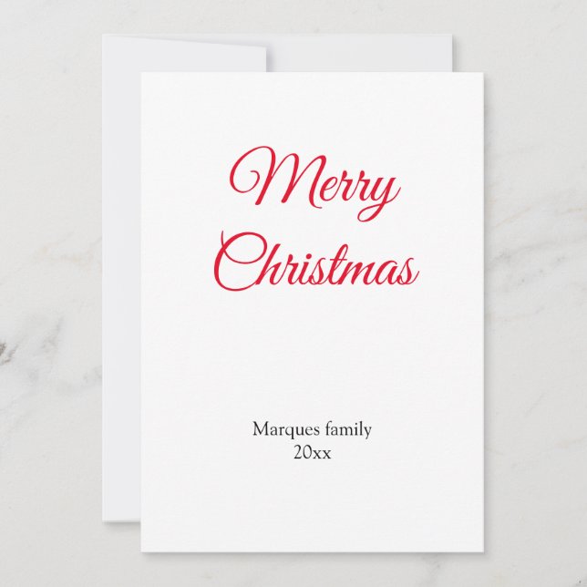 Enkel minimal elegant lägg till din christmas-bild (Framsida)