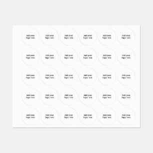 Enkel minimal elegant lägg till din text anpassad klistermärke