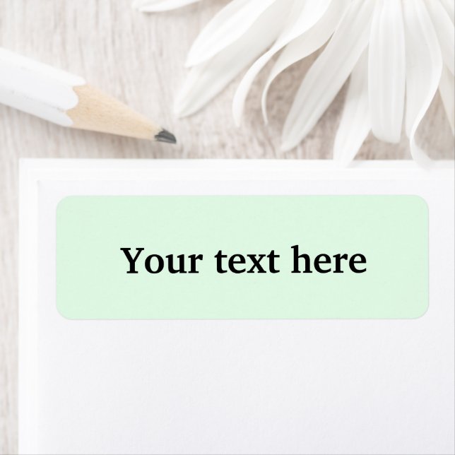 Enkel minimal elegant lägger till din textklassi a returadress etikett (Insitu)