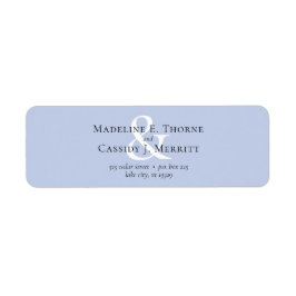 Enkel, minimal Elegant, ogift Adress Returadress Etikett