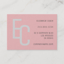 Enkel minimal Elegant Pastel Red Grått