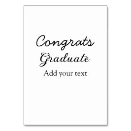 Enkel minimal grattis studenten lägger till din bordsnummer