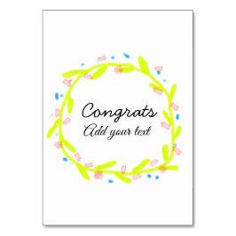 Enkel minimal grattis studenten lägger till din bordsnummer