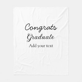 Enkel minimal grattis studenten lägger till din fleecefilt