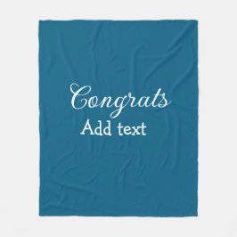 Enkel minimal grattis studenten lägger till din fleecefilt