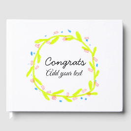 Enkel minimal grattis studenten lägger till din gästböcker