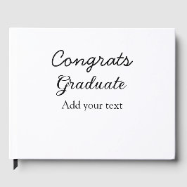 Enkel minimal grattis studenten lägger till din gästböcker