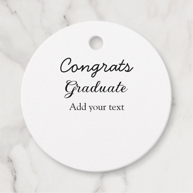 Enkel minimal grattis studenten lägger till din gåvor etiketter (Framsida)