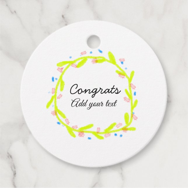 Enkel minimal grattis studenten lägger till din gåvor etiketter (Framsida)