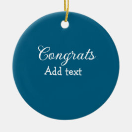 Enkel minimal grattis studenten lägger till din julgransprydnad keramik