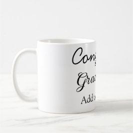 Enkel minimal grattis studenten lägger till din kaffemugg