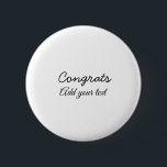 Enkel minimal grattis studenten lägger till din knapp<br><div class="desc">utformning</div>