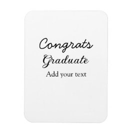 Enkel minimal grattis studenten lägger till din magnet