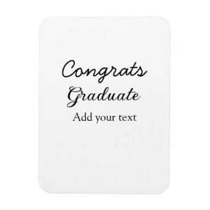 Enkel minimal grattis studenten lägger till din magnet