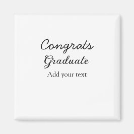 Enkel minimal grattis studenten lägger till din magnet