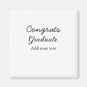 Enkel minimal grattis studenten lägger till din magnet