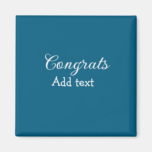 Enkel minimal grattis studenten lägger till din magnet (Framsidan)