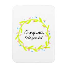 Enkel minimal grattis studenten lägger till din magnet