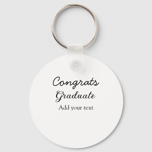 Enkel minimal grattis studenten lägger till din nyckelring (Framsida)