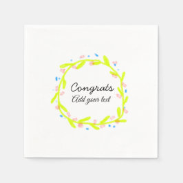 Enkel minimal grattis studenten lägger till din pappersservett