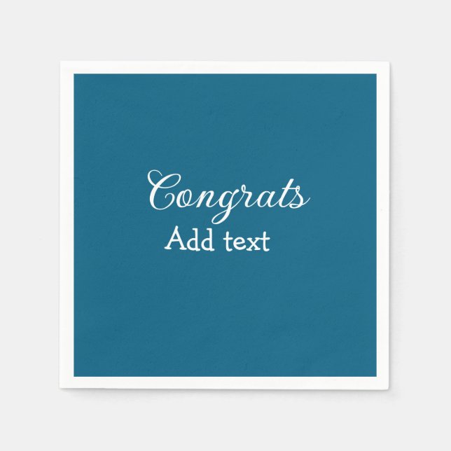 Enkel minimal grattis studenten lägger till din pappersservett (Framsidan)