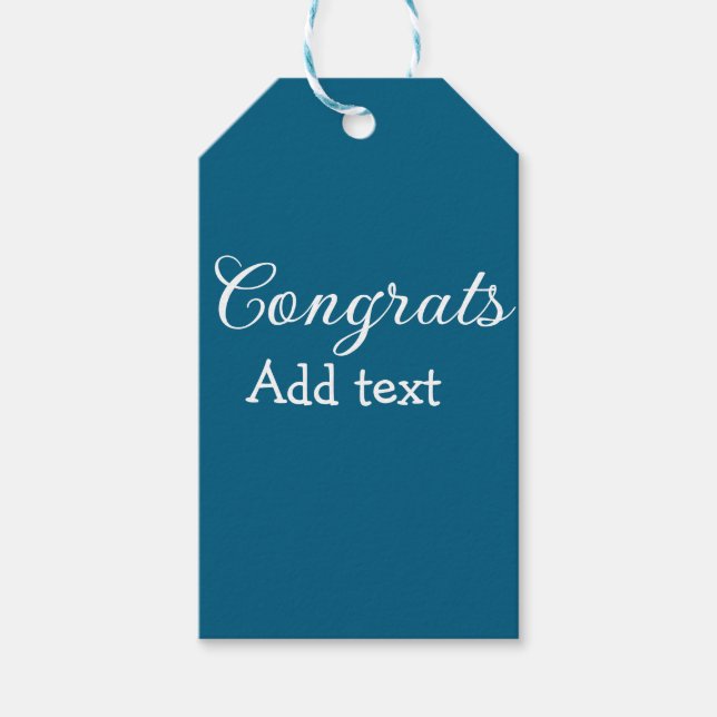 Enkel minimal grattis studenten lägger till din presentetikett (Framsidan)