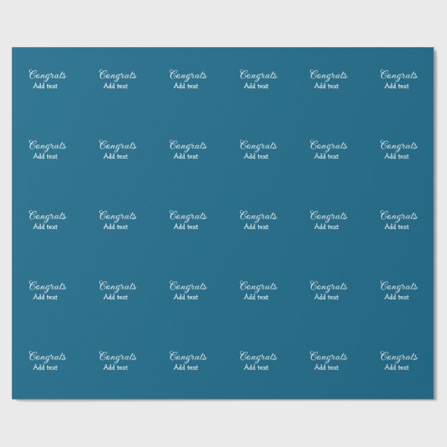 Enkel minimal grattis studenten lägger till din presentpapper (Platt)