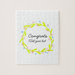 Enkel minimal grattis studenten lägger till din pussel