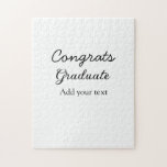 Enkel minimal grattis studenten lägger till din pussel<br><div class="desc">utformning</div>