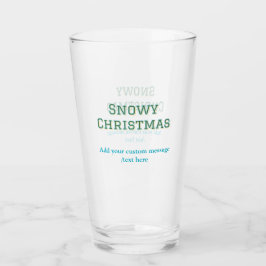 Enkel minimal grön glad jul jul glaskopp